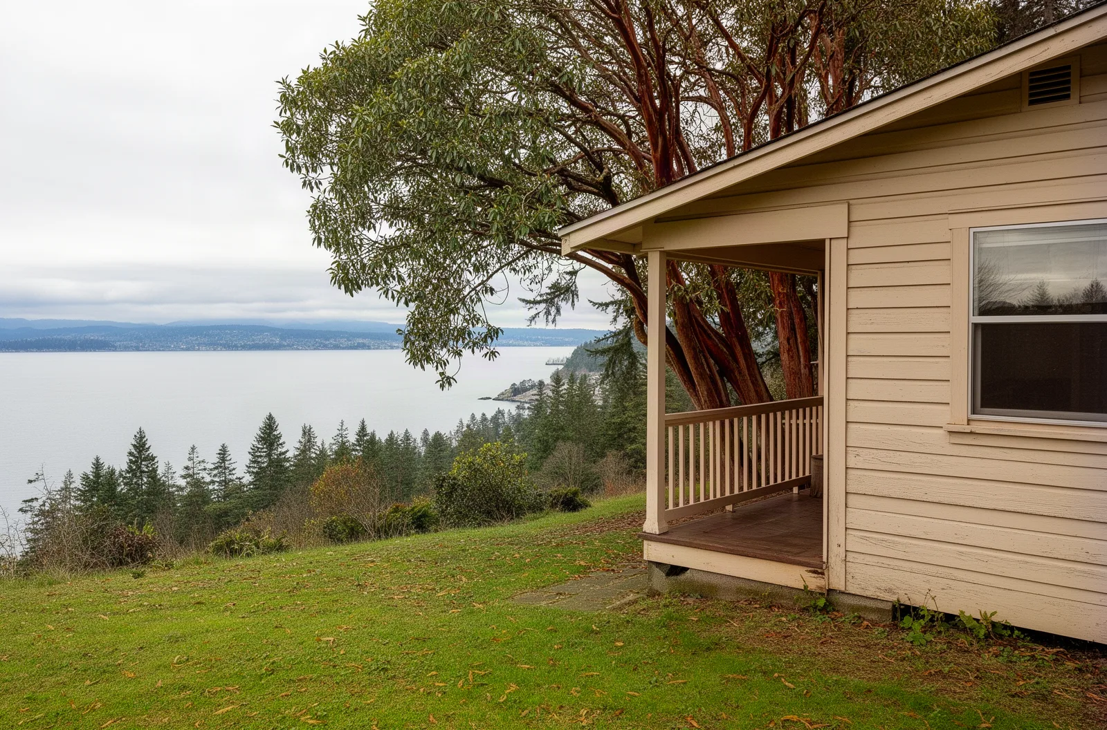 Bungalow on Puget Sound bluff in Burien