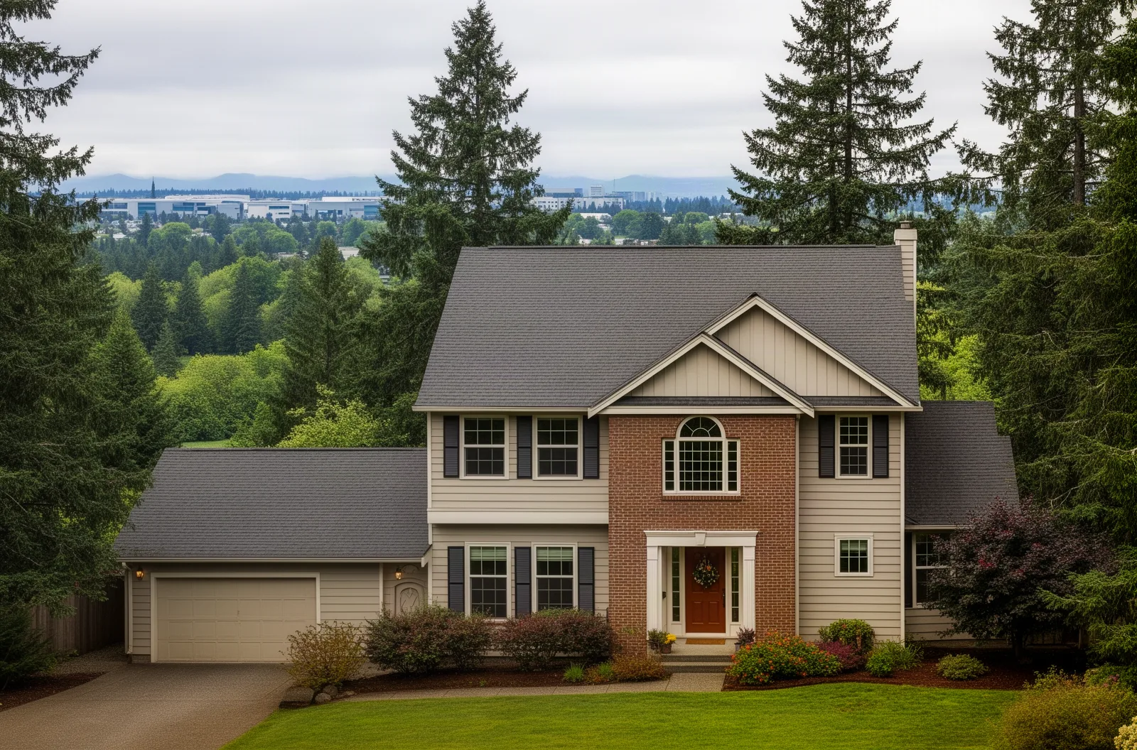 Colonial home near Bear Creek in Redmond