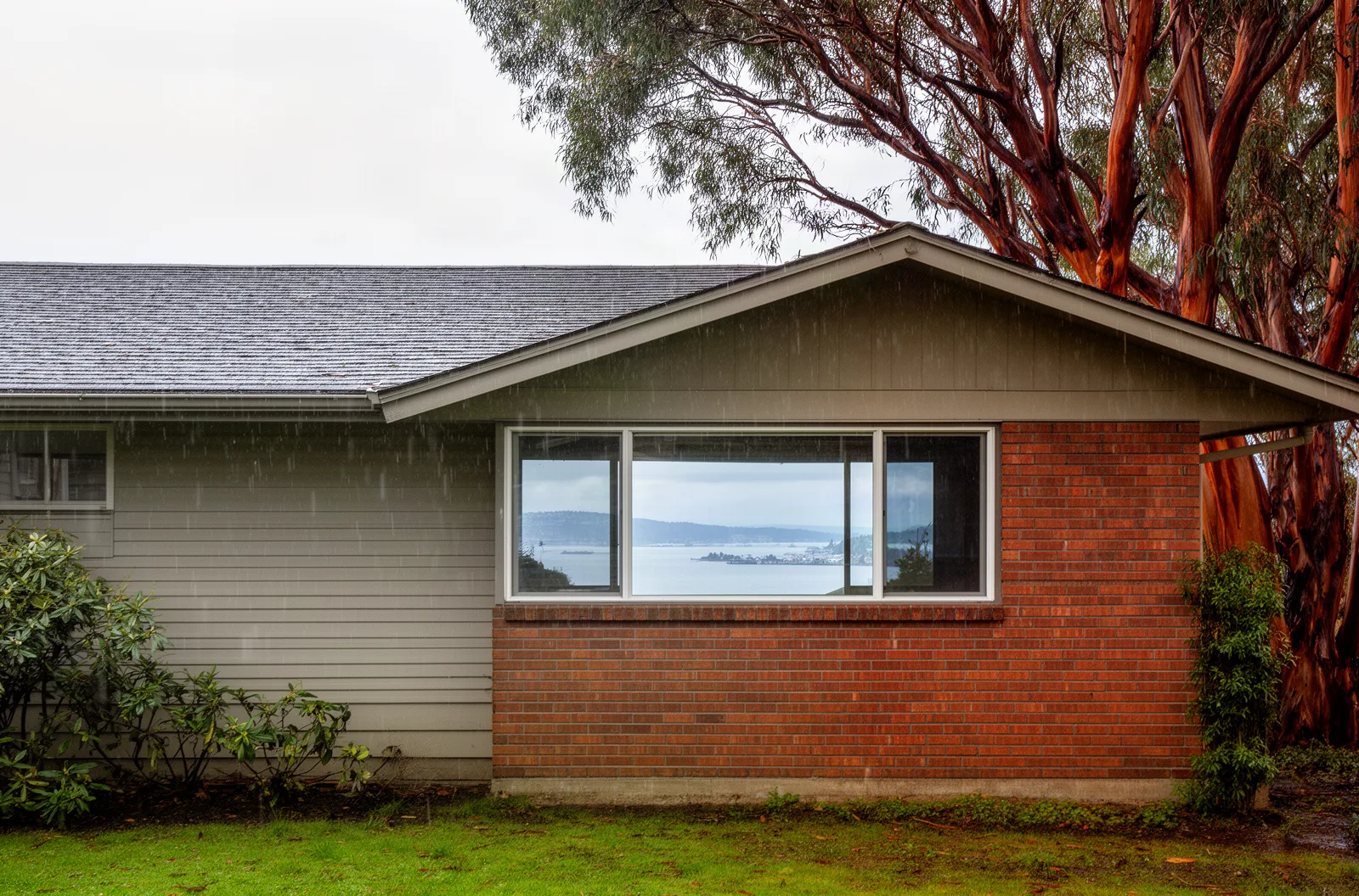 Mid-century rambler with Puget Sound view in West Seattle
